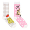 Women's Licensed The Grinch Cozy Crew Socks, 2-Pack