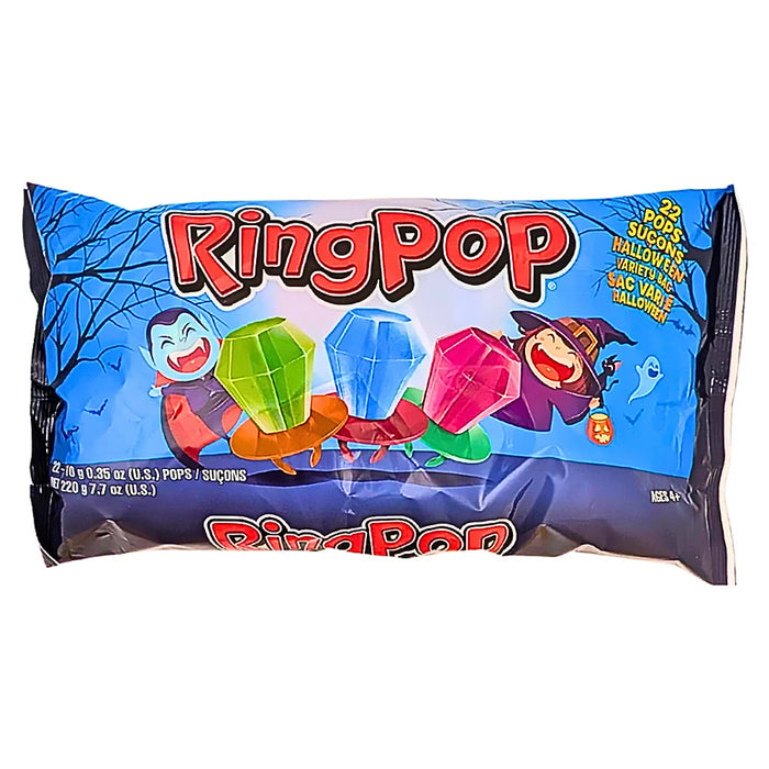 Bagues-suçons d'Halloween Ring Pop, sac varié – emb. de 22