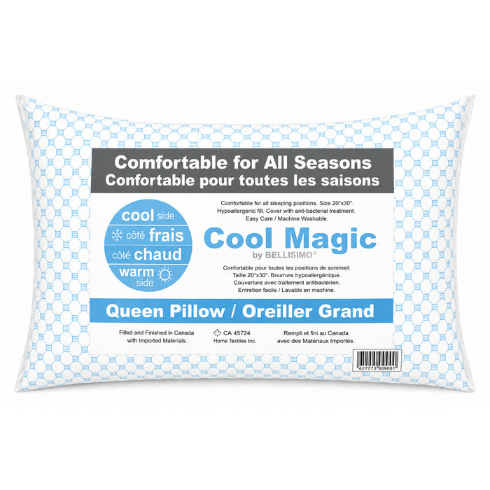 Oreiller réversible chaud/froid, 20 po x 30 po