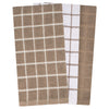 Checkered Kitchen Towels, Assorted, 16-in x 24-in, 3 Pack