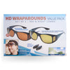 Wraparound Sunglasses, 2-Pack