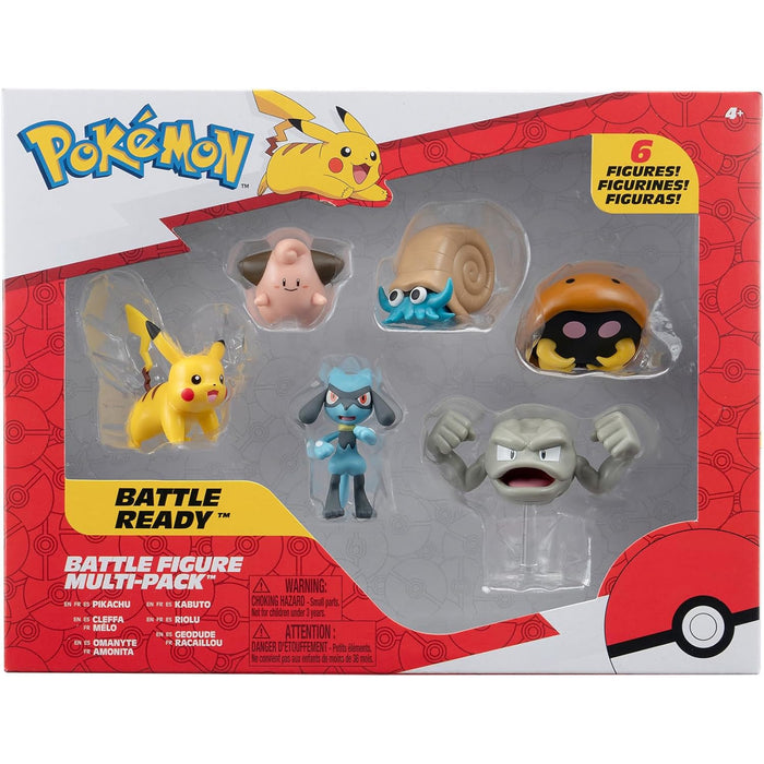 Figurines de combat Pokémon Prêt pour le combat, assortiment, emb. de 6
