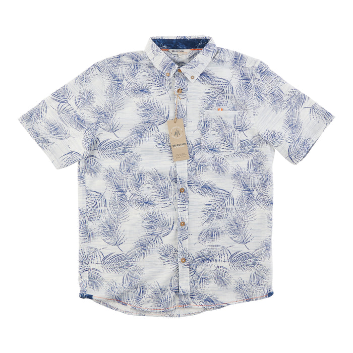 Chemise d'aspect lin pour hommes