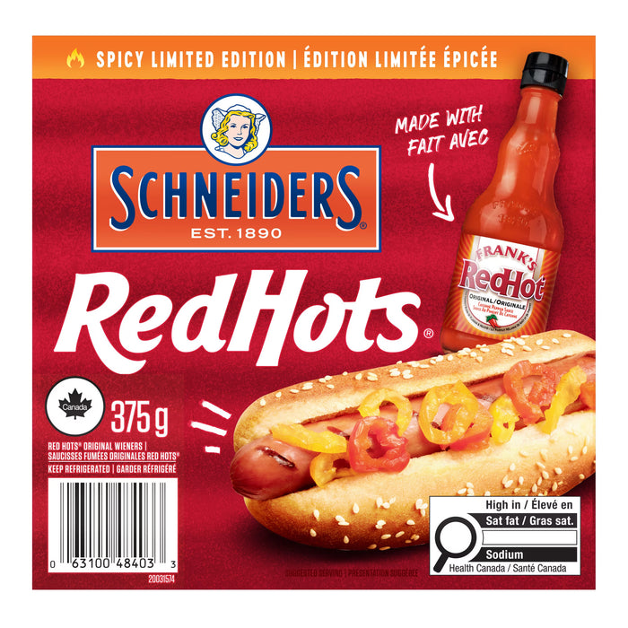 Saucisses fumées Frank's Red Hots Schneiders – 375 g