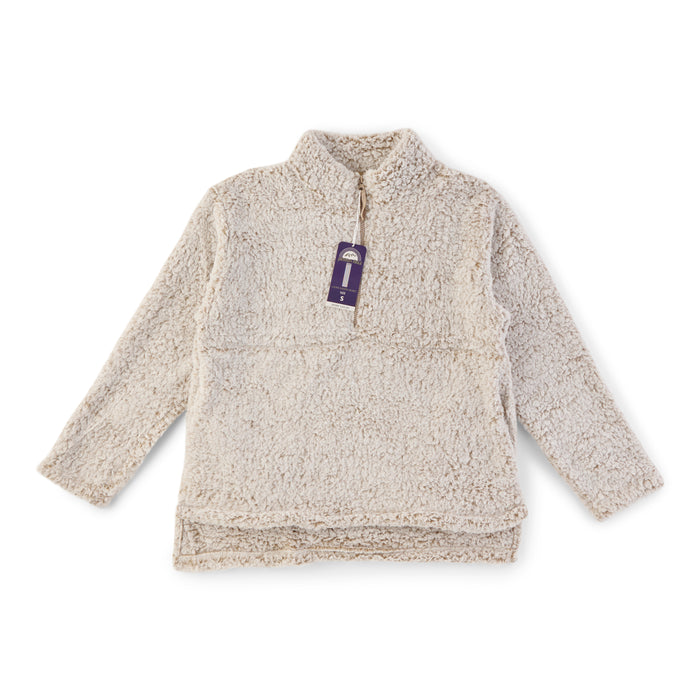 Chandail en sherpa 1/4 pour femmes, assortiment