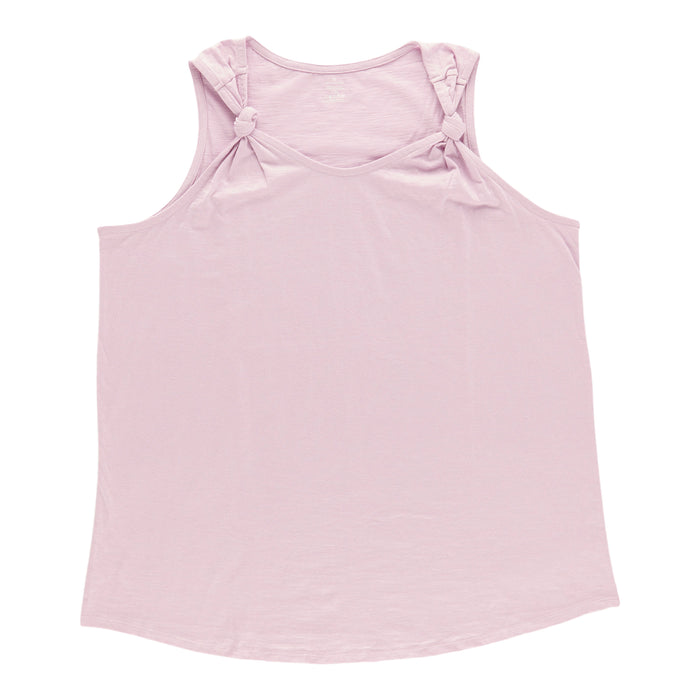 Women's Plus Knot Strap V-Neck Tank Top
