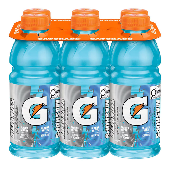 Gatorade Freeze & Glacier Cherry, 591 ml, 6-Pack