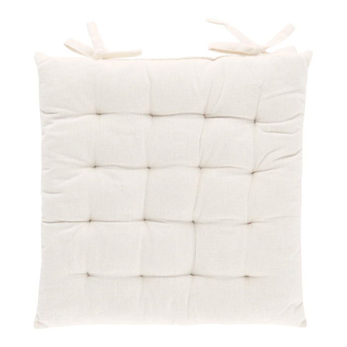 Chair Pad, Cream 16-in x 16-in.