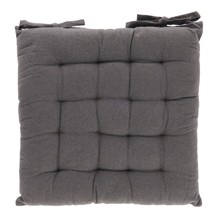 Chair Pad, Dark Plaid, 16-in x 16-in.