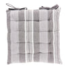 Chair Pad,  Black Stripes, 16-in x 16-in.