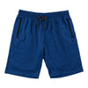 Short à enfiler en tissu mélangé avec poches à fermeture éclair pour hommes