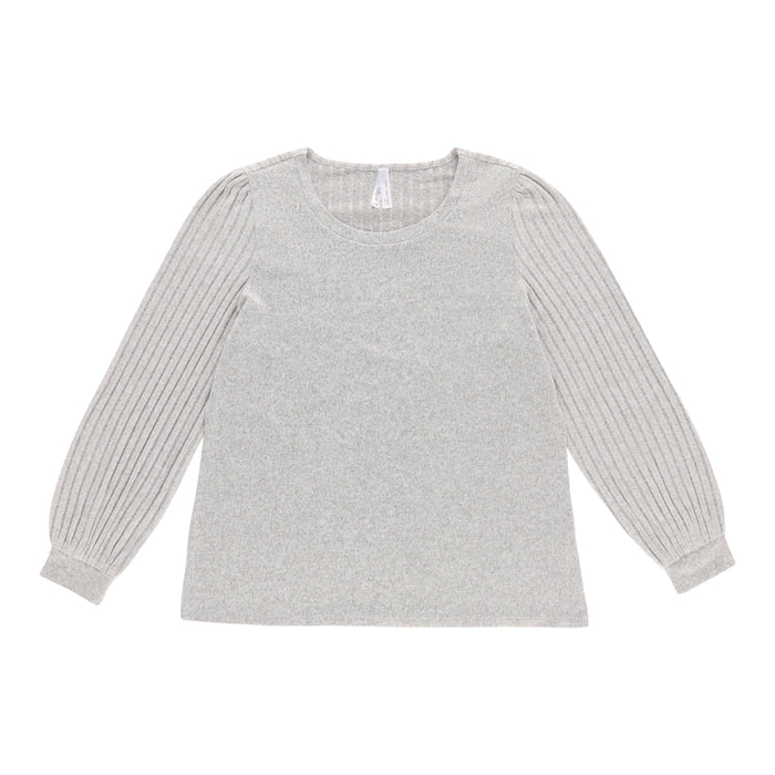 Haut en tricot avec manches côtelées lily morgan pour femmes
