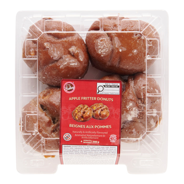 CT Bakery Medium Apple Fritters, 4-Pack, 380 g