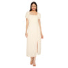 mySTYLE Women’s Puff Sleeve Woven Midi Dress