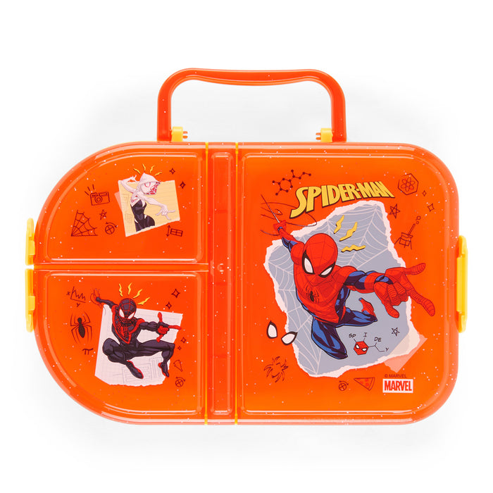 Boîte à lunch Spider-Man à compartiments multiples – 5,5 po x 8,4 po x 2,2 po