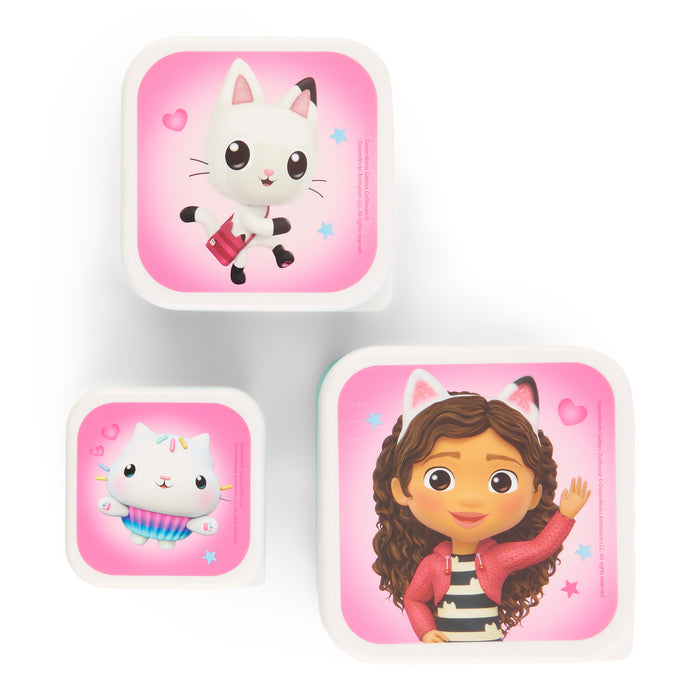 Gabby's Dollhouse Lunch Box Set, 3 Piece