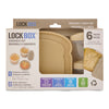 Ens. de contenants pour sandwich Lock Box, modèles variés – 6 pièces