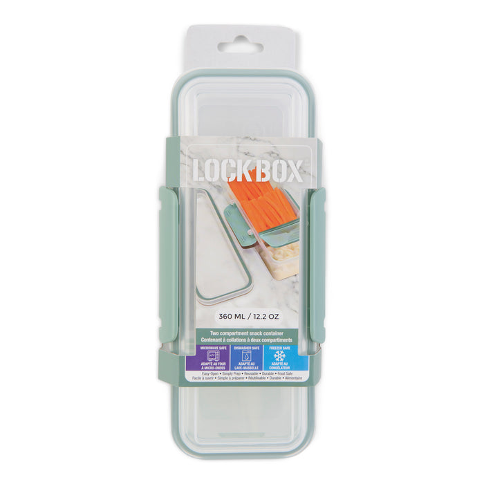 Contenant pour aliments Lock Box, sauge – 7,5 x 3,3 x 2,6 po