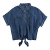 Chemise boutonnée à col pour femmes