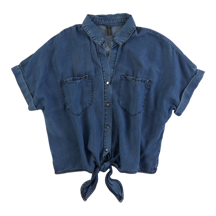 Chemise boutonnée à col pour femmes