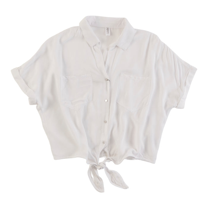 Chemise boutonnée à col pour femmes