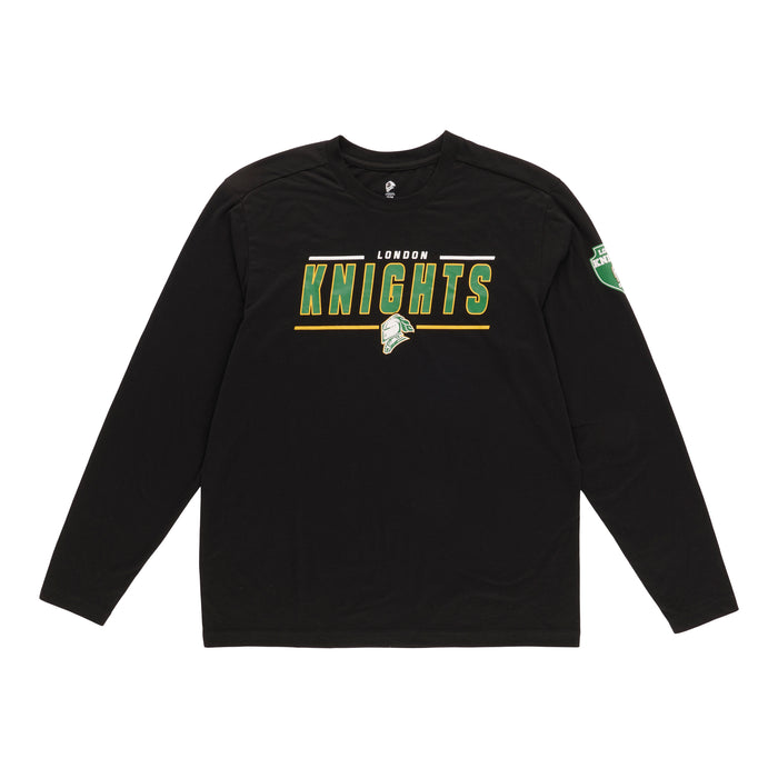 T-shirt à manches longues sous licence de la OHL pour hommes, Knights de London