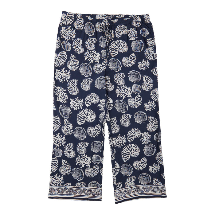 Pantalon palazzo à imprimé pleine surface taille plus pour femmes