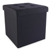 Storage Ottoman, Black, 15-in x 15-in x 15-in.