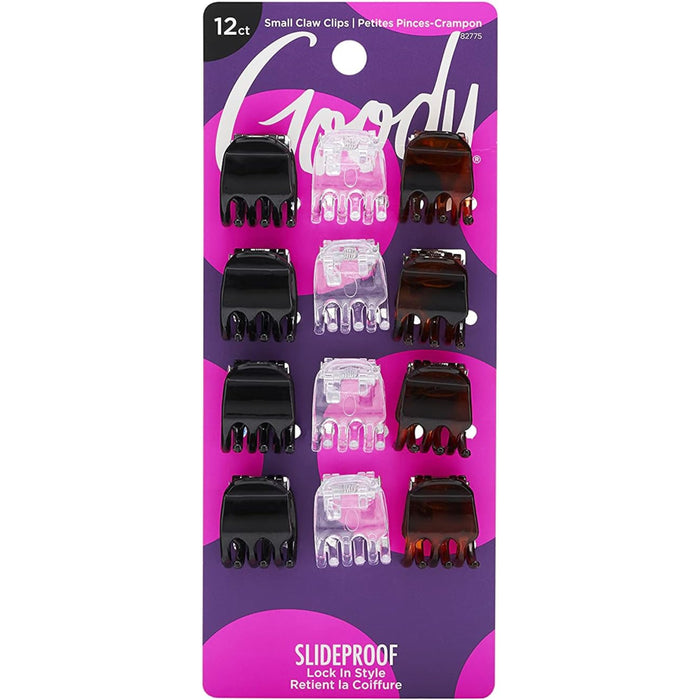 GOODY Classics Mini Claw Clips, 12-Pack