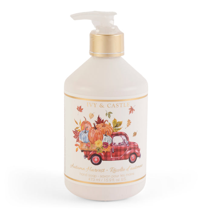 Savon pour les mains à thématique de récolte Ivy & Castle, 473 ml