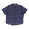 Chemise texturée à manches courtes taille forte pour hommes