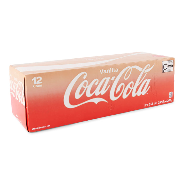 Coca-Cola Vanilla Coke, 355 ml, 12-Pack