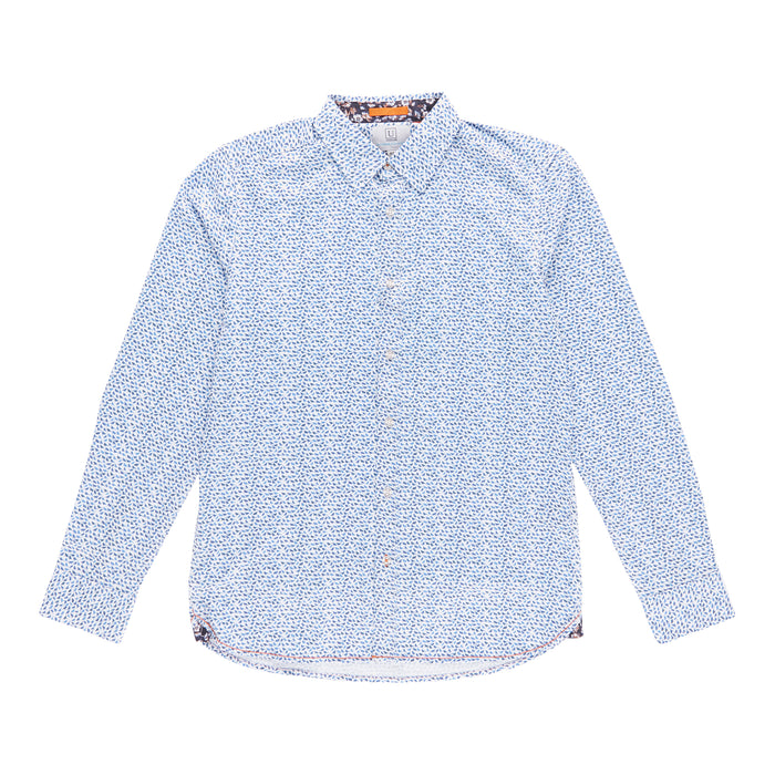 Men's Textured Long Sleeve Performance Shirt