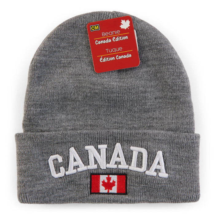 Tuque à thématique du Canada unisexe pour adultes