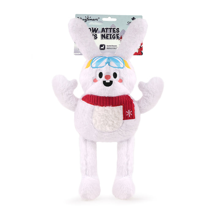 Fuzzy Friendz Snow Bunny Dog Toy