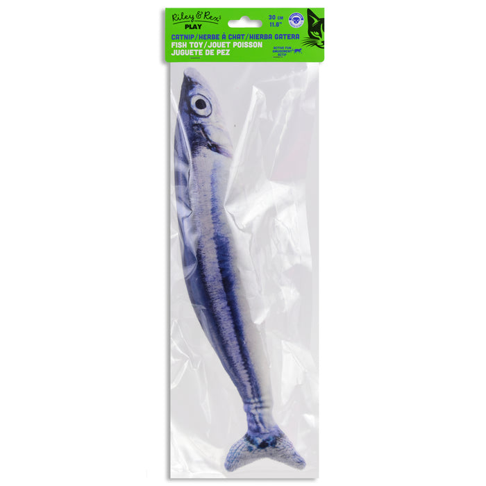 Jouet pour chats en peluche en forme de poisson réaliste avec herbe à chat