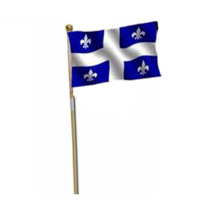 Handheld Quebec Flags, 4 Pack