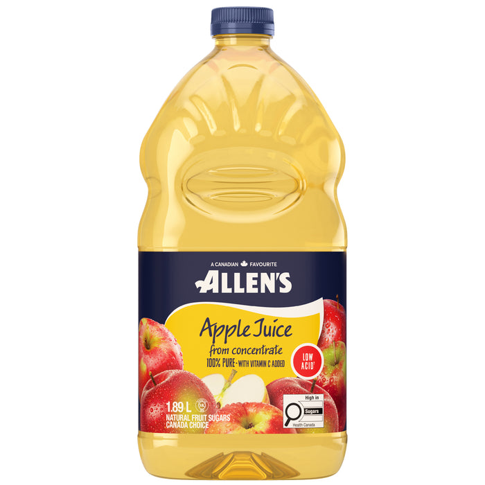 Allen's Jus de Pomme Fait de Concentré À faible acidité, 1,89 L
