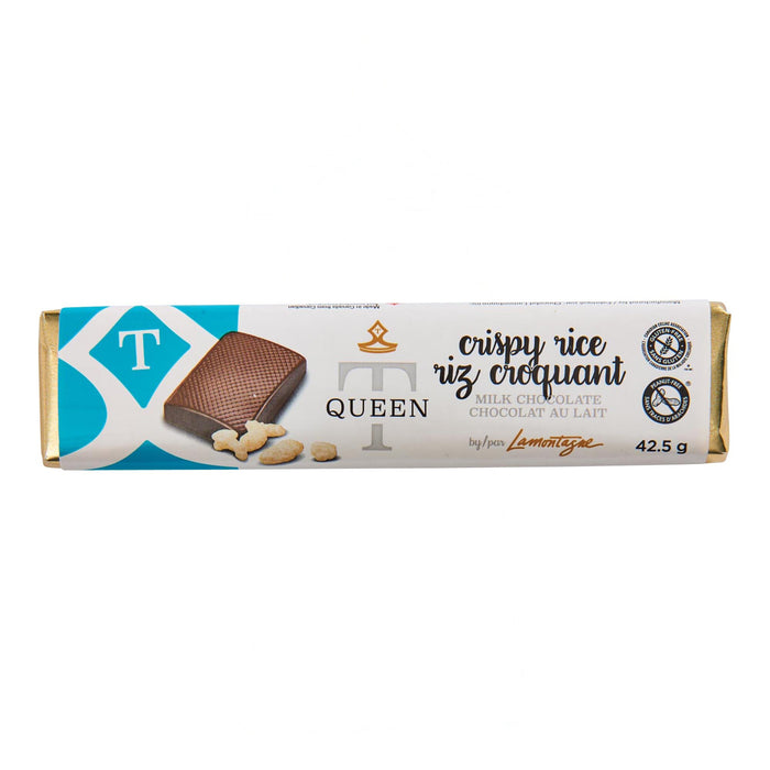 Barre de chocolat avec riz croquant Queen T - 42,5 g