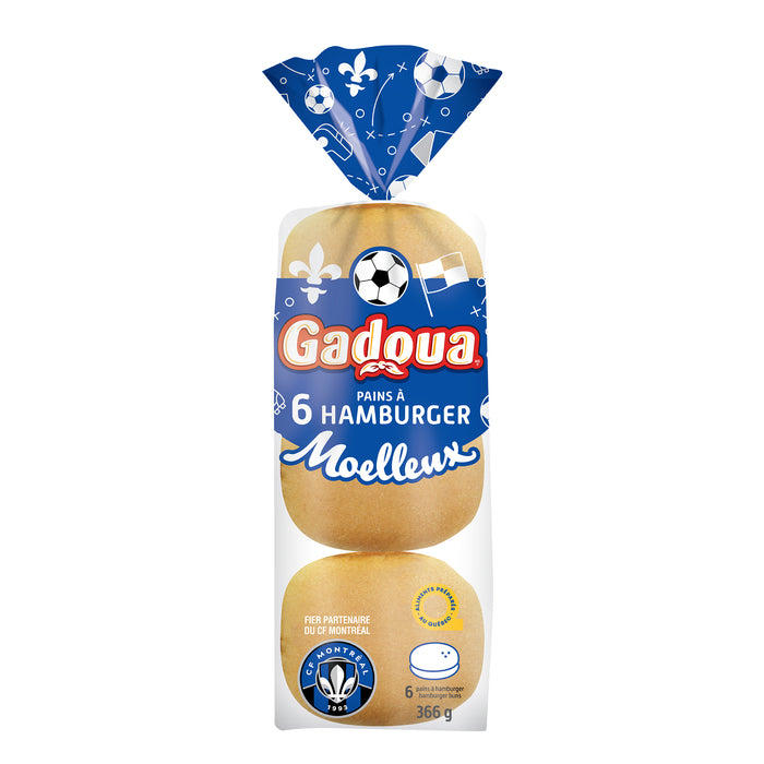 Gadoua Hamburger Buns, 6-Pack
