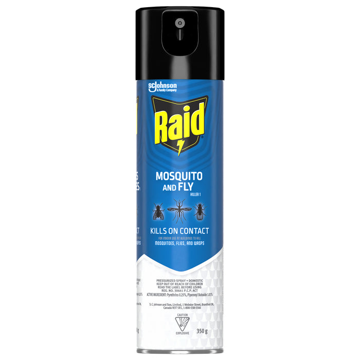 Insecticide contre les moustiques et les mouches Raid - 350 g