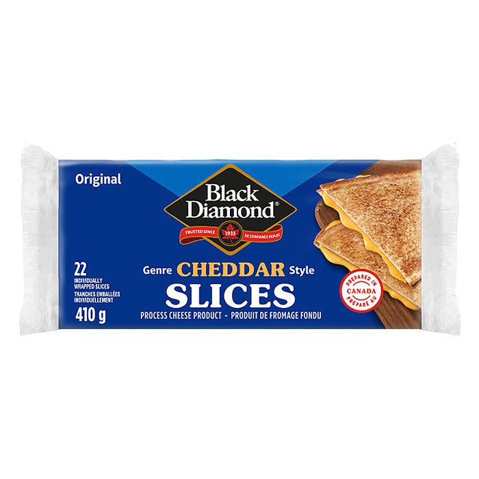 Black Diamond Original Style Cheddar Cheese Slices - 410g