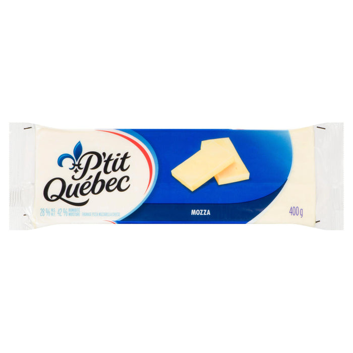 Fromage pizza mozzarella avec 28 % de M. G. P'tit Québec – 400 g