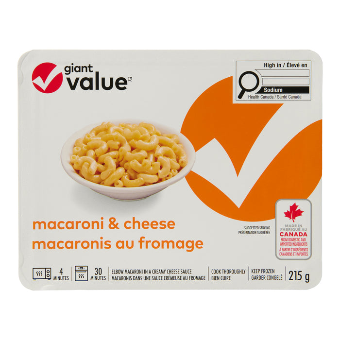 Giant Value Macaroni & Cheese, 215 g