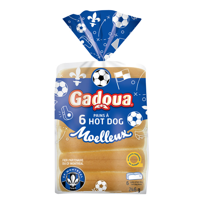 Gadoua Hot Dog Buns, 6-Pack