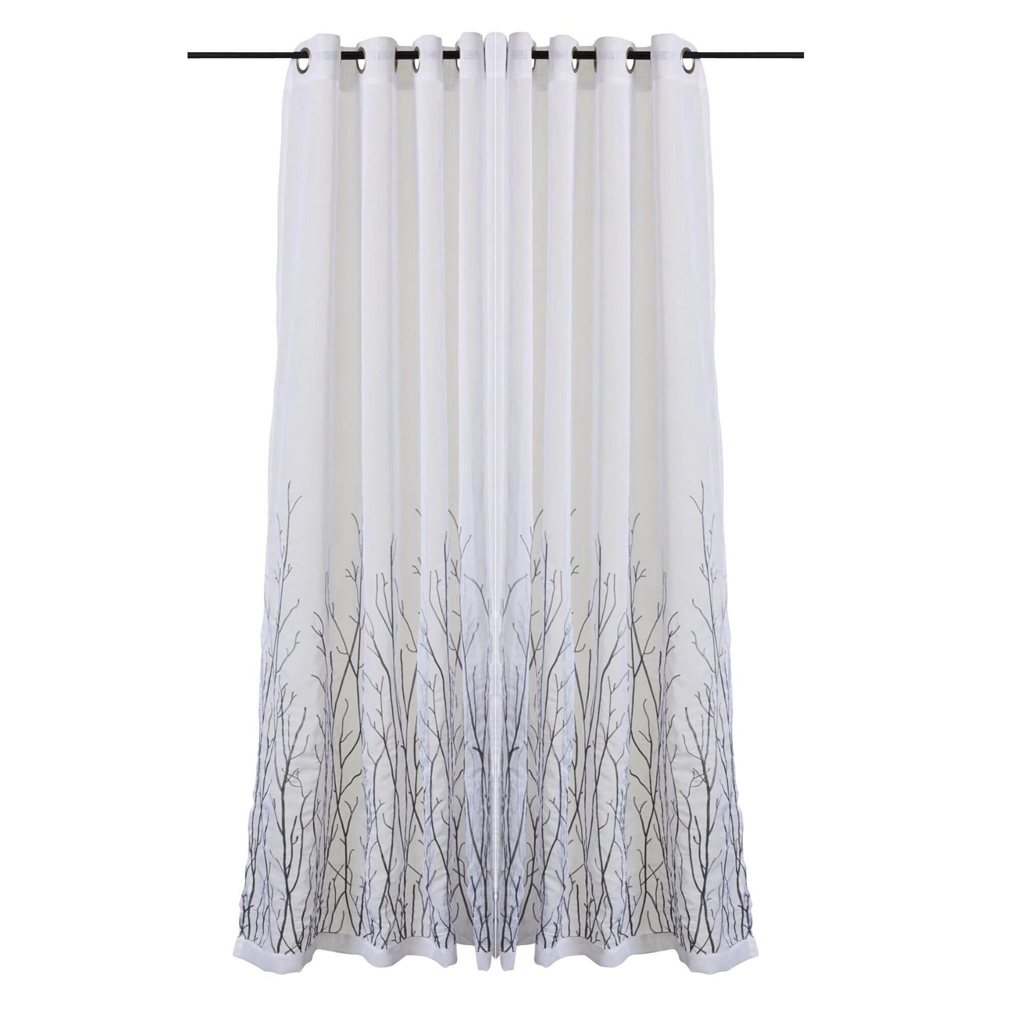 Colour Your Home Sheer Curtain Panel with Grommets, 84in, 1Pack