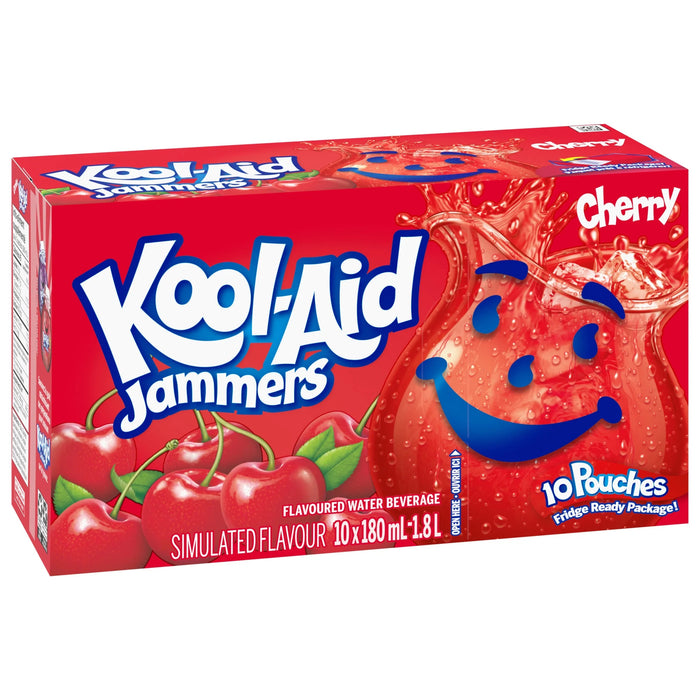 Boisson Kool-Aid Jammers - cerise, emb. de 10