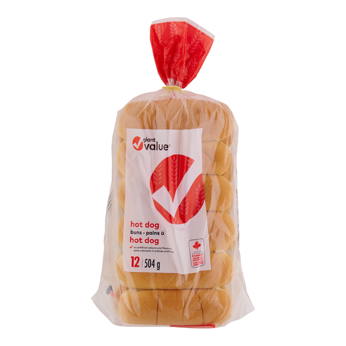 Giant Value Hot Dog Buns, 12-Pack