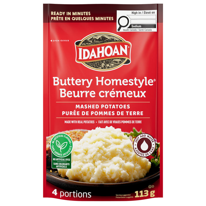 Idahoan Buttery Homestyle Mashed Potatoes, 113-g