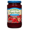E.D.SMITH. Triple Fruits Tartinade Fraises avec Framboises et Prunes, 375 ml